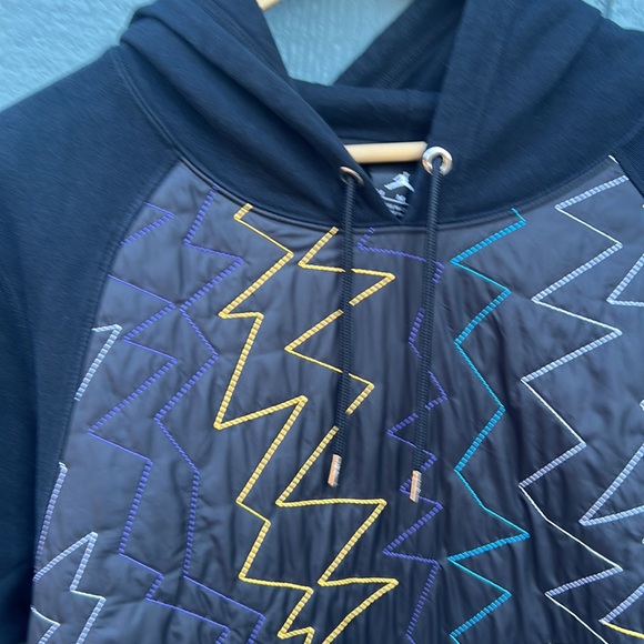 Air Jordan NWOT quilted embroidered short sleeve hoody eye catching men’s sz M - Picture 3 of 12